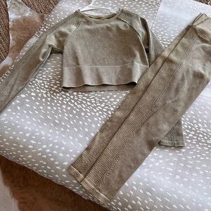 Olive Green Women's Activewear Set